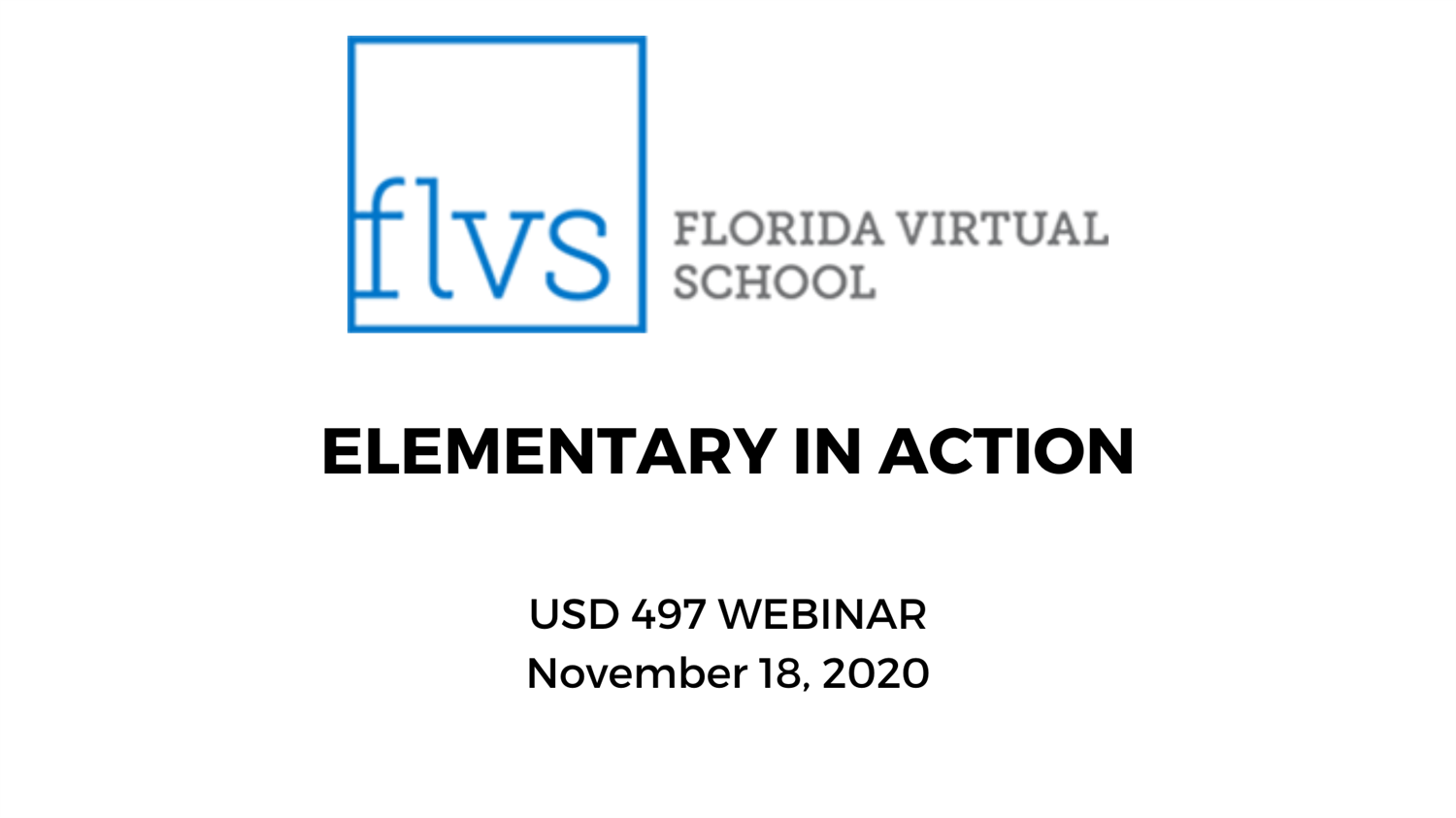FLVS Elementary in Action